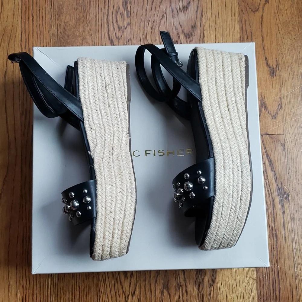 NIB Marc Fisher Joyce Espadrille Platform Sandal Women's Size 7